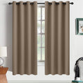 Yakamok Room Darkening Curtains 52x63 inch Length Khaki-Living Room | 2 panels by Yakamok