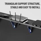 CABTE Adjustable Steel TV Top Shelf, Floating TV Stand, Universal Monitor Shelf - Image 4