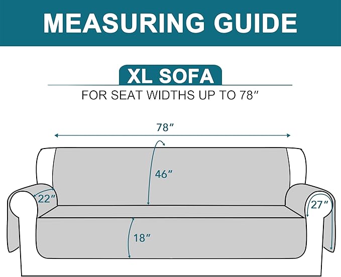 Turquoize 100% Waterproof Sofa Covers Couch Cover - Image 5