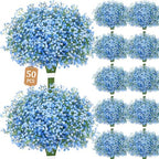 50 Baby Breath Flowers Artificial Bulk, 21" Babys Breath Artificial Flowers by Elyum