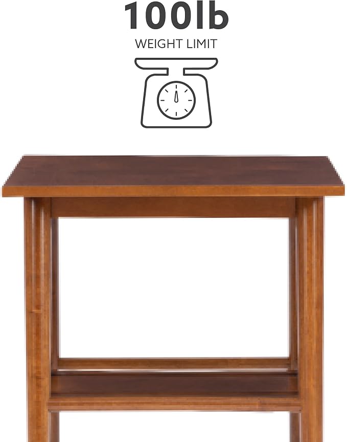 Linon Melissa Mid-Century Walnut End Table - Image 5