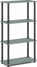 Furinno Turn-N-Tube Storage Shelves, 4-Tier Toolless Book Shelf, Corner Shelf - Image 7