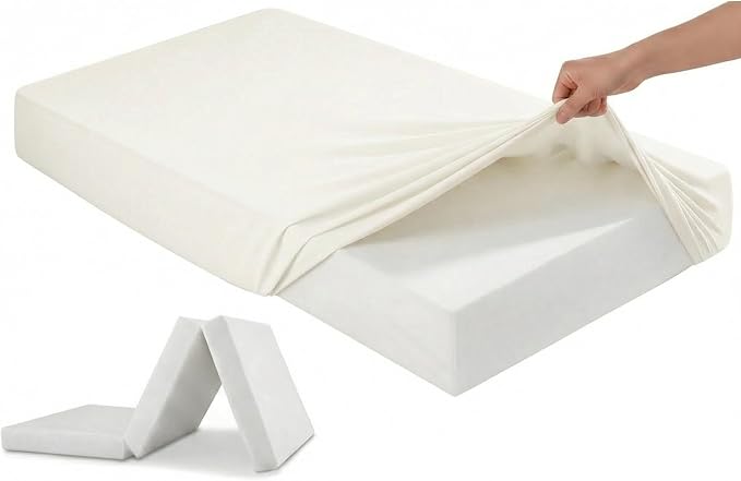 Stretchy Cot Fitted Sheet 25" x 75" by ABSENK