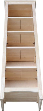 International Concepts Narrow Shaker Bookcase, 60-Inch High, Small Space - Image 8