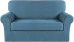 Turquoize Stretch Sofa Slipcover 2 Pieces Sofa Cover Couch Cover by Turquoize