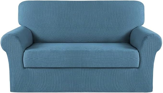 Turquoize Stretch Sofa Slipcover 2 Pieces Sofa Cover Couch Cover by Turquoize