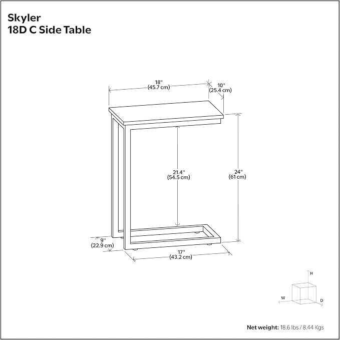 SIMPLIHOME Skyler Metal Table - Image 11