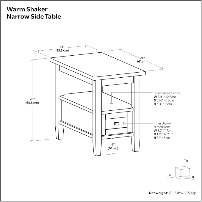 SIMPLIHOME Warm Shaker Solid Wood Transitional-Style 48-inch Wide Coffee Table - Image 14