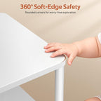 MISSLO Toddler Nightstand with Storage Basket Kids Night Stand with Large - Image 6