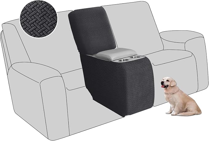 ALIECOM Recliner Sectional Couch Covers L Shape Stretch Corner Reclining by ALIECOM