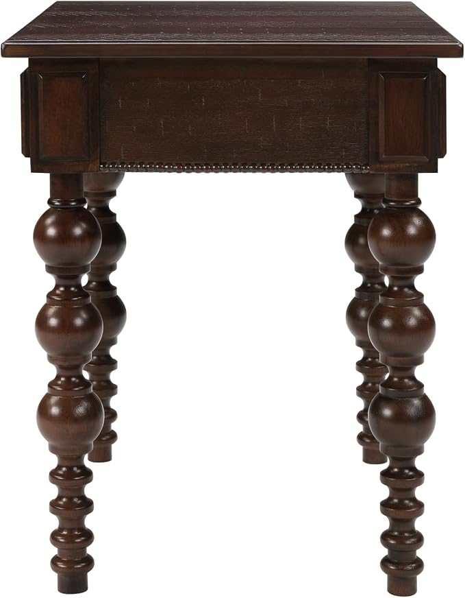Retro Wooden Side End Table Vintage Nightstand Bedside Table - Image 6