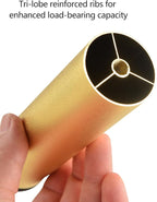 4 Pack 6 Inch Gold Metal Adjustable Furniture Risers Cylinder Legs Adjustable - Image 6