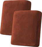 H.VERSAILTEX Velvet Stretch Couch Cushion Cover Plush Cushion Slipcover by HVERSAILTEX