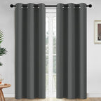 Yakamok Room Darkening Curtains 42x84 inch Length Dark Grey-Living Room | 2 by Yakamok