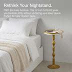 Small Round Gold Side Table, Drink Table - Image 8