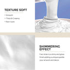 Nicpro Metallic Pearl White Acrylic Paint, 8.45oz/250ml Large Pearlescent - Image 2