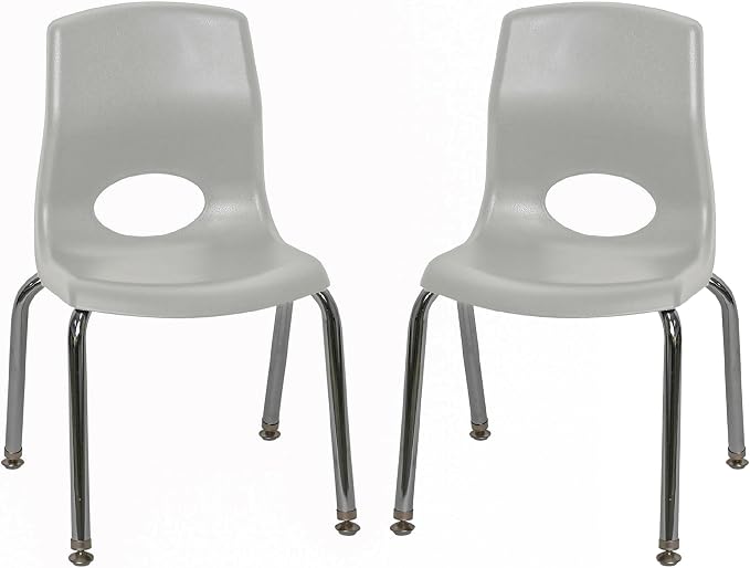Children’s Factory MyPosture Plus 12" Chair, 2 Pack, Stackable Ergonomic by Angeles