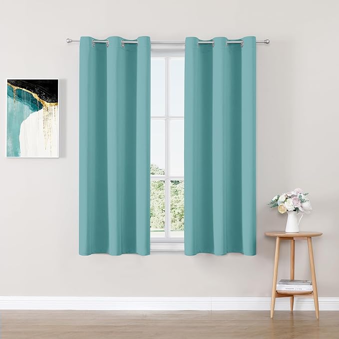 ChrisDowa Blackout Curtains for Bedroom and Living Room 48 Inches Long | 2 by ChrisDowa