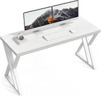 LITTLE TREE 55 Inch Large Simple Industrial Computer Desk Study Writing Table by LITTLETREE