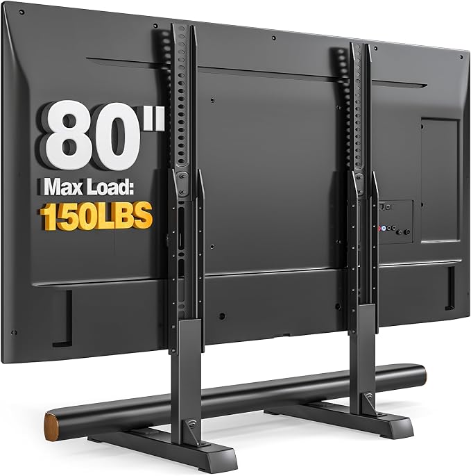 Universal TV Stand Mount for 24-80 inch Flat or Curved TVs, Height Adjustable by TAVRFurniture