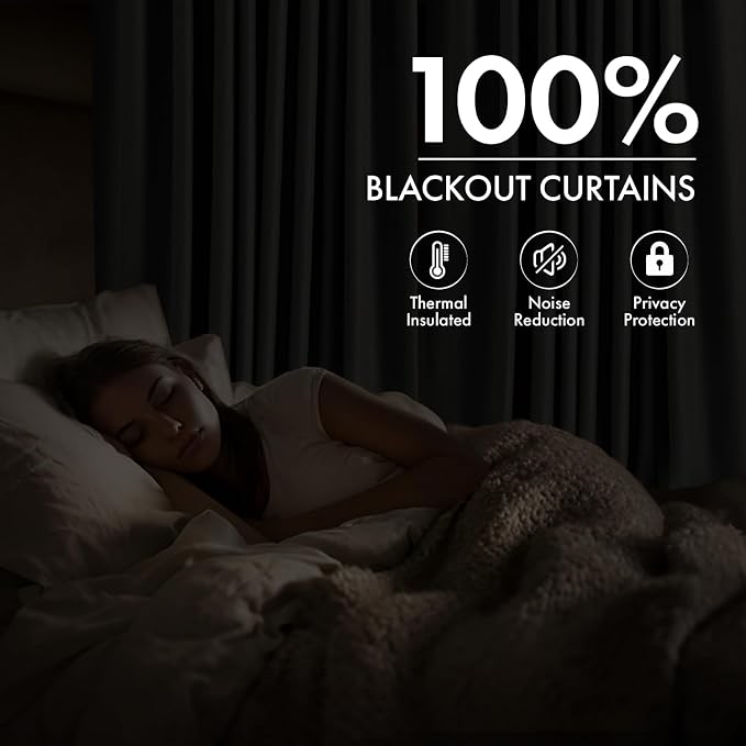 MIULEE 100% Blackout Linen Curtains - Image 2