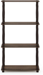 Furinno Turn-N-Tube 4-Tier Multipurpose Shelf Display Rack, Classic Tubes - Image 6