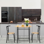 VINGLI 3 Piece Dining Set, Small Kitchen Table Set - Image 4