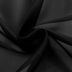 SpaceDresser Black Sheer Curtains 4 Panels Rod Pocket Semi-Sheer Curtain 45 - Image 6