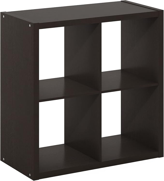Furinno CUBICLE Book Shelf, 4-Cube Bookshelf, Extra Thick Frame Reversible - Image 10