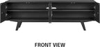 NTC Sapa Mid-Century Modern Solid Wood TV Stand 4-Door Media Console - Image 4