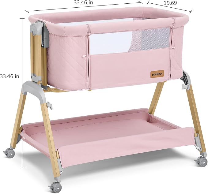 TotRun Bassinet Bedside Sleeper, Rocking Bassinets - Image 9