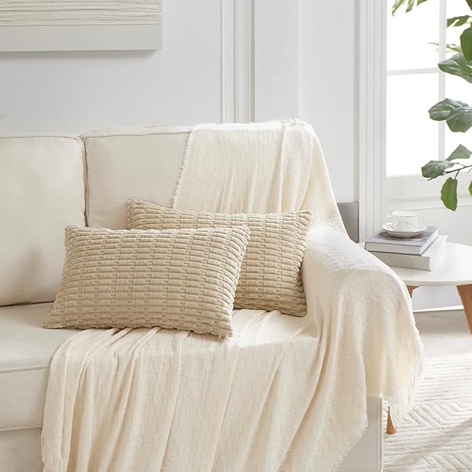 Fancy Homi 4 Packs Decorative Throw Pillow Covers - Image 6