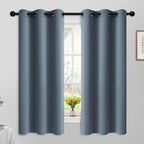 Yakamok Room Darkening Curtains 42x63 inch Length Stone Blue-Living Room | 2 by Yakamok