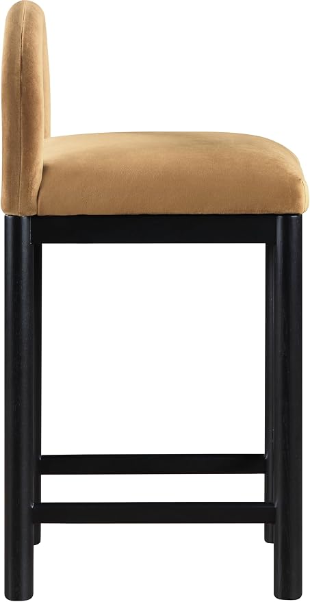 Meridian Furniture 11035Saddle-C Conrad Collection Art Deco Counter Stool - Image 5