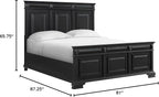 Picket House Furnishings Sumner King Panel 5PC Bedroom Set in Black - Image 3