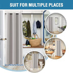 H.VERSAILTEX Doorway Curtain Blackout Closet Door Curtain Room Divider Window - Image 5