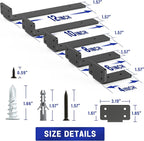 Goovilla Shelf Bracket, Heavy Duty Floating Shelf Brackets 6 inch Long - Image 4