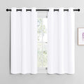 NICETOWN White Window Curtain Panels 50 inch Length, 50% Light Blocking Curtains by NICETOWN