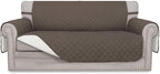 Easy-Going Reversible Couch Cover, 2 Cushion Sofa, Taupe/Ivory | Oversized by Easy-Going