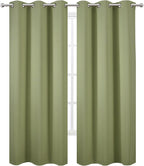 Sage Green Thermal Blackout Curtains/38 x 84 Inch/Set of 2 Panels Room - Image 2
