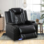 Power Leather Recliner Sofa Chair, Living Room Furniture Sets, Breathing - Image 7