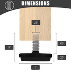 Project Patio 1/4-20 Adjustable Furniture Leg Leveling Feet Stainless Steel - Image 3