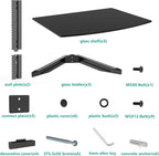 WALI Floating TV Shelf, 3 Tier Glass Projector Shelf - Image 5