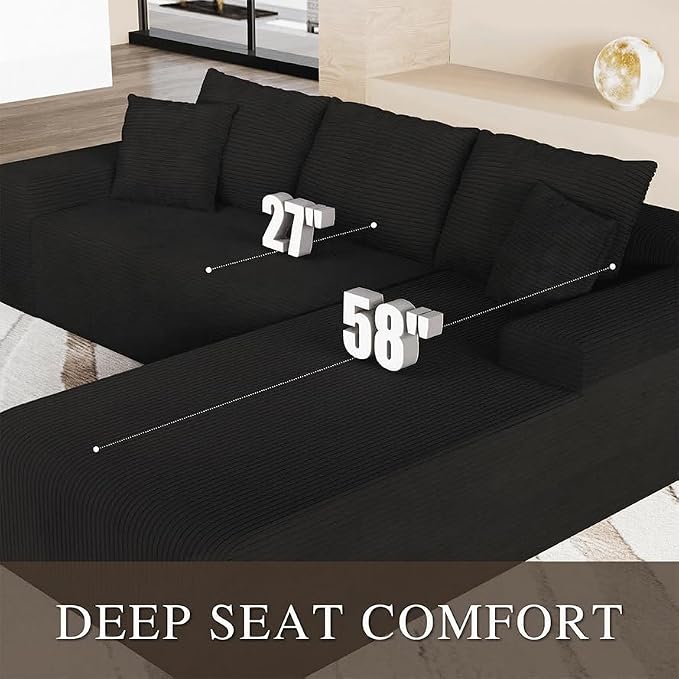 104" Convertible Sectional Couch - Image 3