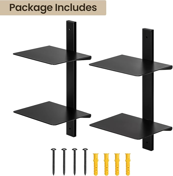 Floating Book Shelves for Wall, 4 Tier Invisible Floating Bookshelf, Vertical - Image 7