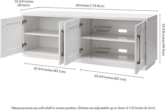 Henn&Hart Tillman Rectangular TV Stand - Image 3