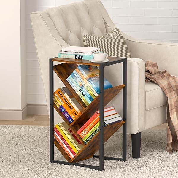 Small Bookcase - 5 Tier Tree Bookshelf by Cutogxon