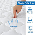 2 Pack Twin Mattress Pad Waterproof Mattress Protector, Quilted Twin Size - Image 3