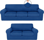 HunnmingRe Sofa Covers for 3 Cushion Couch Stretch Sofa and Loveseat Covers Set by HunnmingRe