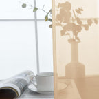 SpaceDresser Basic Rod Pocket Sheer Voile Window Curtain Panels Apricot 1 Pair - Image 4